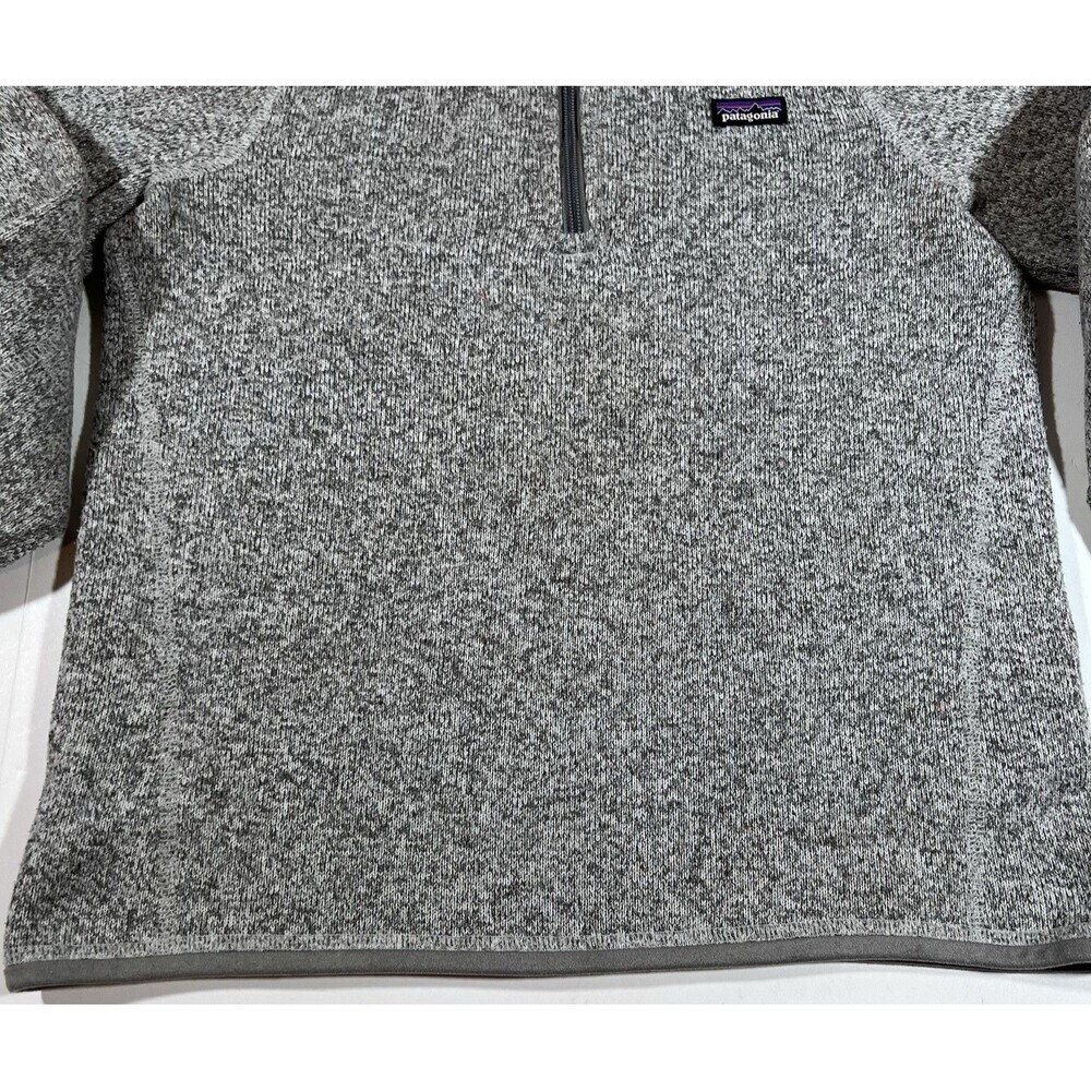 Patagonia Better Sweater Heather Grey 1/4 Zip Pullover Fleece Youth XL 14 - Picture 3 of 13